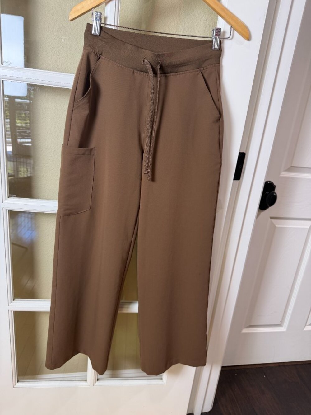 MANDALA Scrubs Set Top & Pants Chocolate Brown Size S / XS - Picture 4 of 11